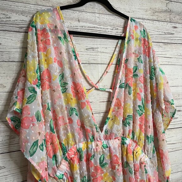 Time and True Lightweight Floral Tunic, Size 3XL - Picture 2 of 6